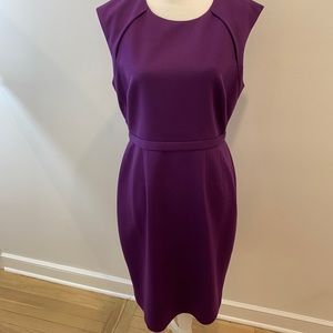 Gorgeous Purple Tahari fully lined shift dress